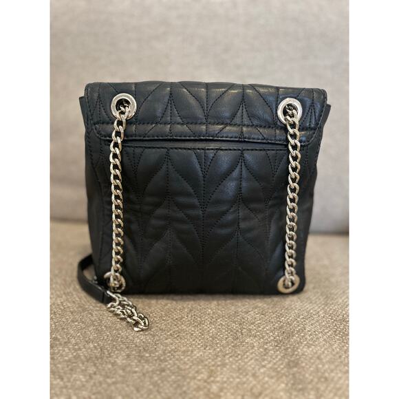 Kate Spade New York! Briar Lane Black Quilted Brayden Convertible Backpack - Picture 3 of 10